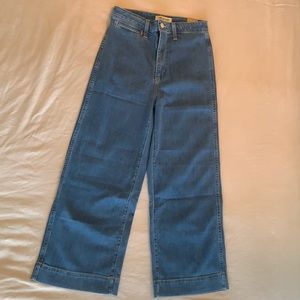 NWT Madewell Emmett Wide-Leg Crop Sz 27